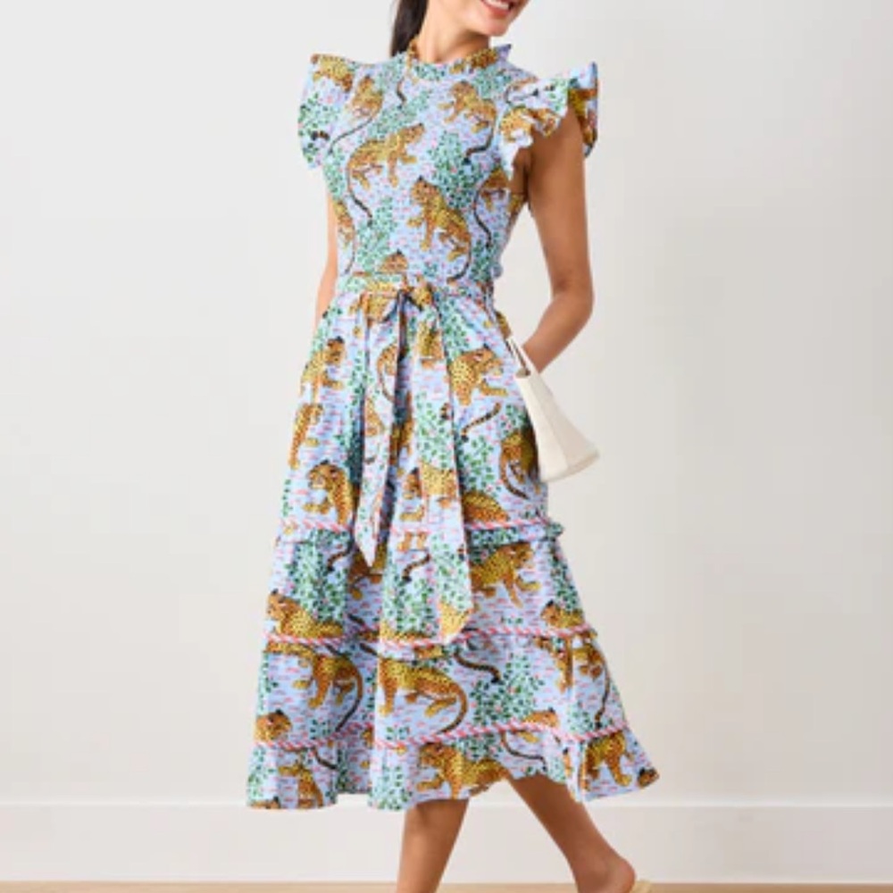 New without tags Printfresh "Ready to Ruffle" in Bagheera print size small - Picture 2 of 9